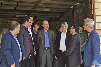 بازدید از  مراحل اولیه عملیات اجرایی احداث سالن چند منظوره مدیریت بحران و مدرسه شش کلاسه در بافت‌های سکونتگاهی شاهرود  