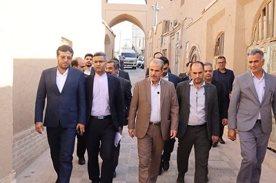 بازدید معاون وزیر راه و شهرسازی از محلات هدف بازآفرینی در شهرهای میبد و اردکان